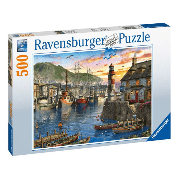 Ravensburger: Sunrise at the Port 500 Piece Jigsaw Puzzle 4005556150458
