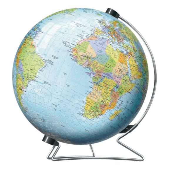 Ravensburger: The World On V-Stand Globe 540 Piece 3D Jigsaw Puzzle 4005556124367