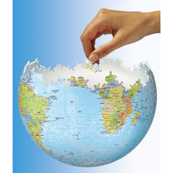 Ravensburger: The World On V-Stand Globe 540 Piece 3D Jigsaw Puzzle 4005556124367