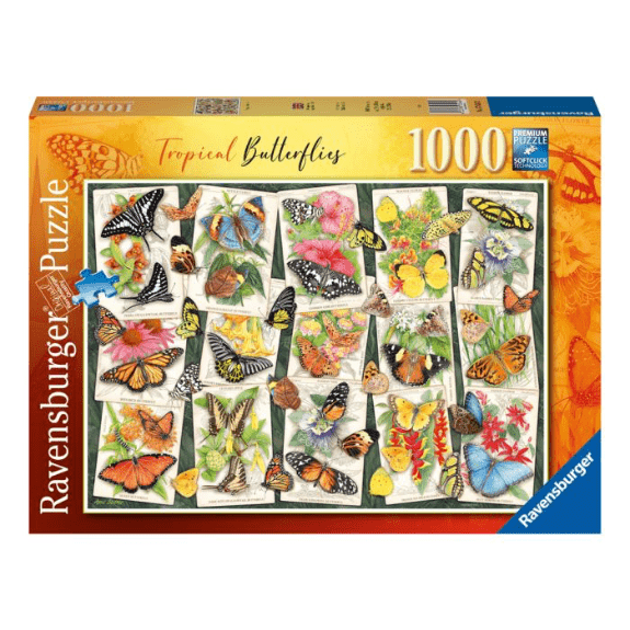 Ravensburger - Tropical Butterflies - 1000 Piece Jigsaw Puzzle 4005556176243