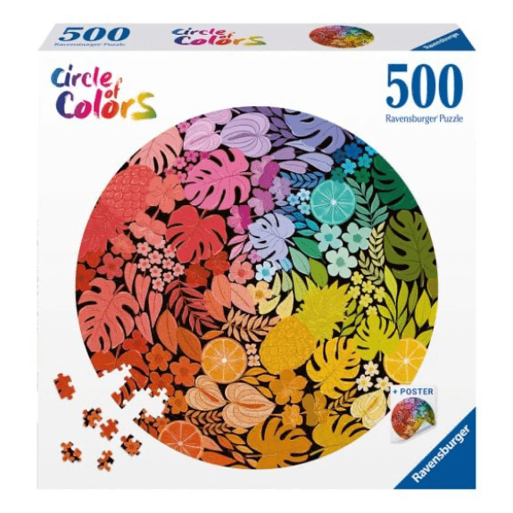 Ravensburger - Tropical Circular 500 - Piece Jigsaw Puzzle 4005555008217