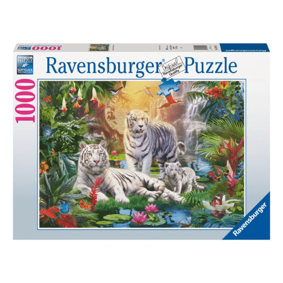 Ravensburger - White Tiger Family - 1000 Piece Jigsaw Puzzle 4005556199471