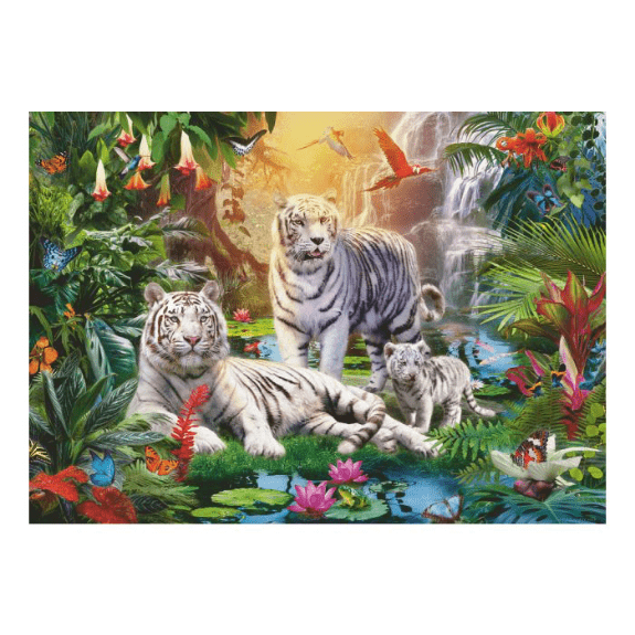 Ravensburger - White Tiger Family - 1000 Piece Jigsaw Puzzle 4005556199471
