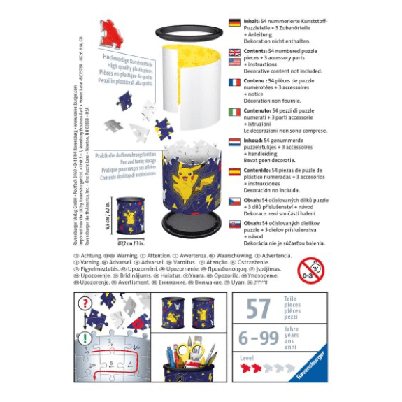 Ravensburger: Pokemon Pencil Holder 54 Piece 3D Jigsaw Puzzle 4005556112579