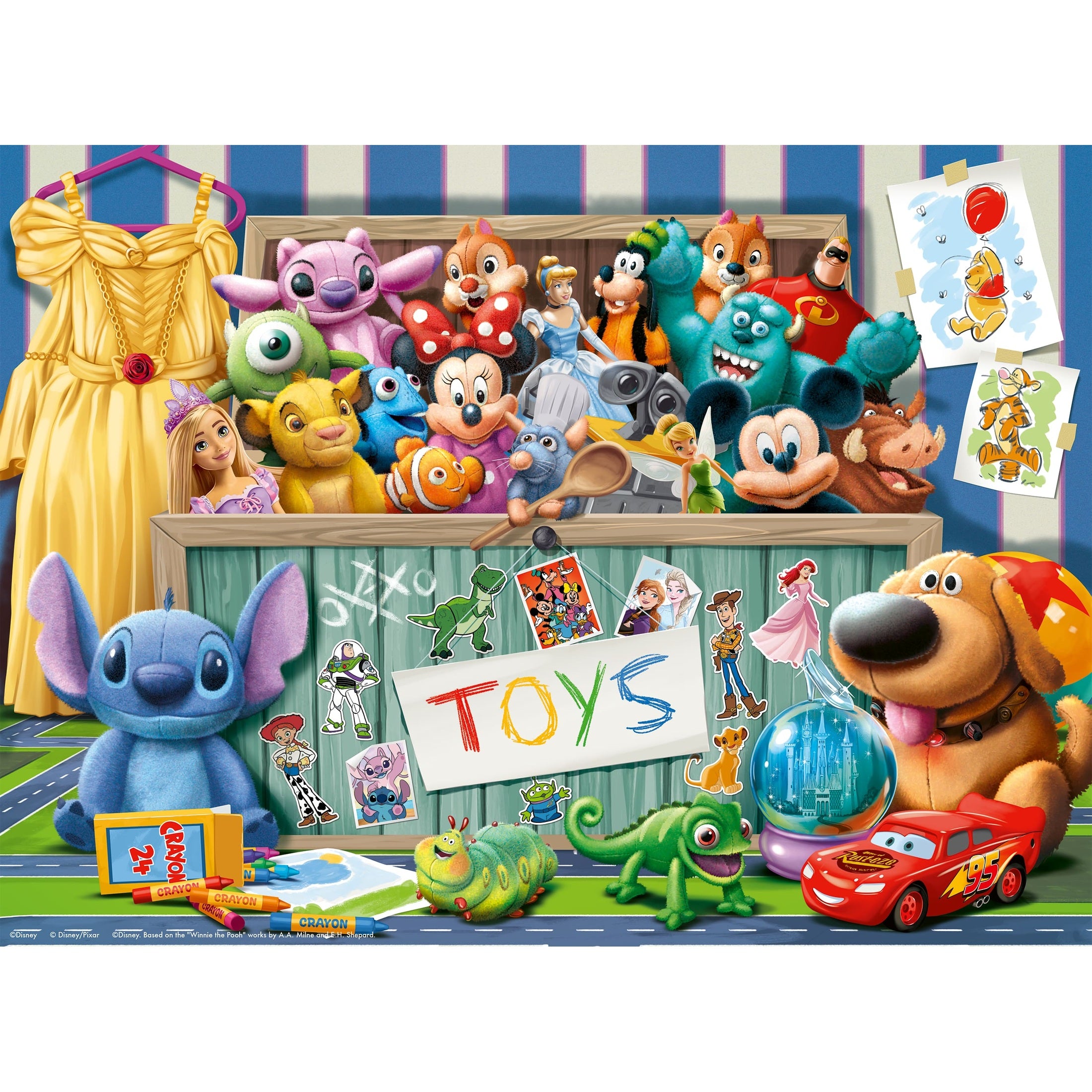 Ravensburger 100 Piece Jigsaw Puzzle Pixar Multicharacter Disney Characters Collectible Edition For Kids And Adults