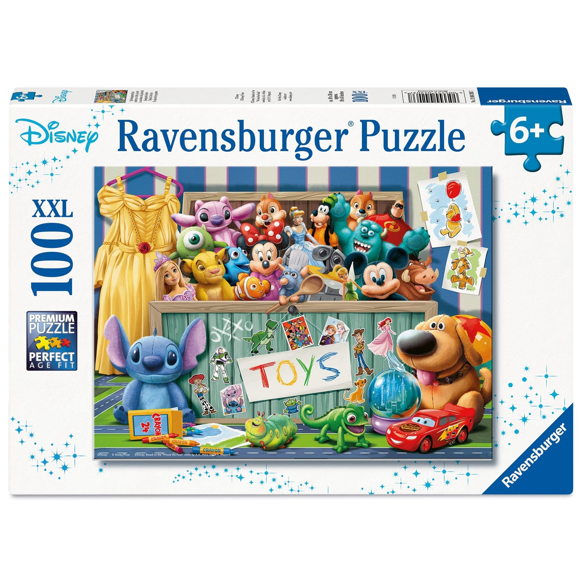 Ravensburger 100 Piece Jigsaw Puzzle Pixar Multicharacter Disney Characters Collectible Edition For Kids And Adults