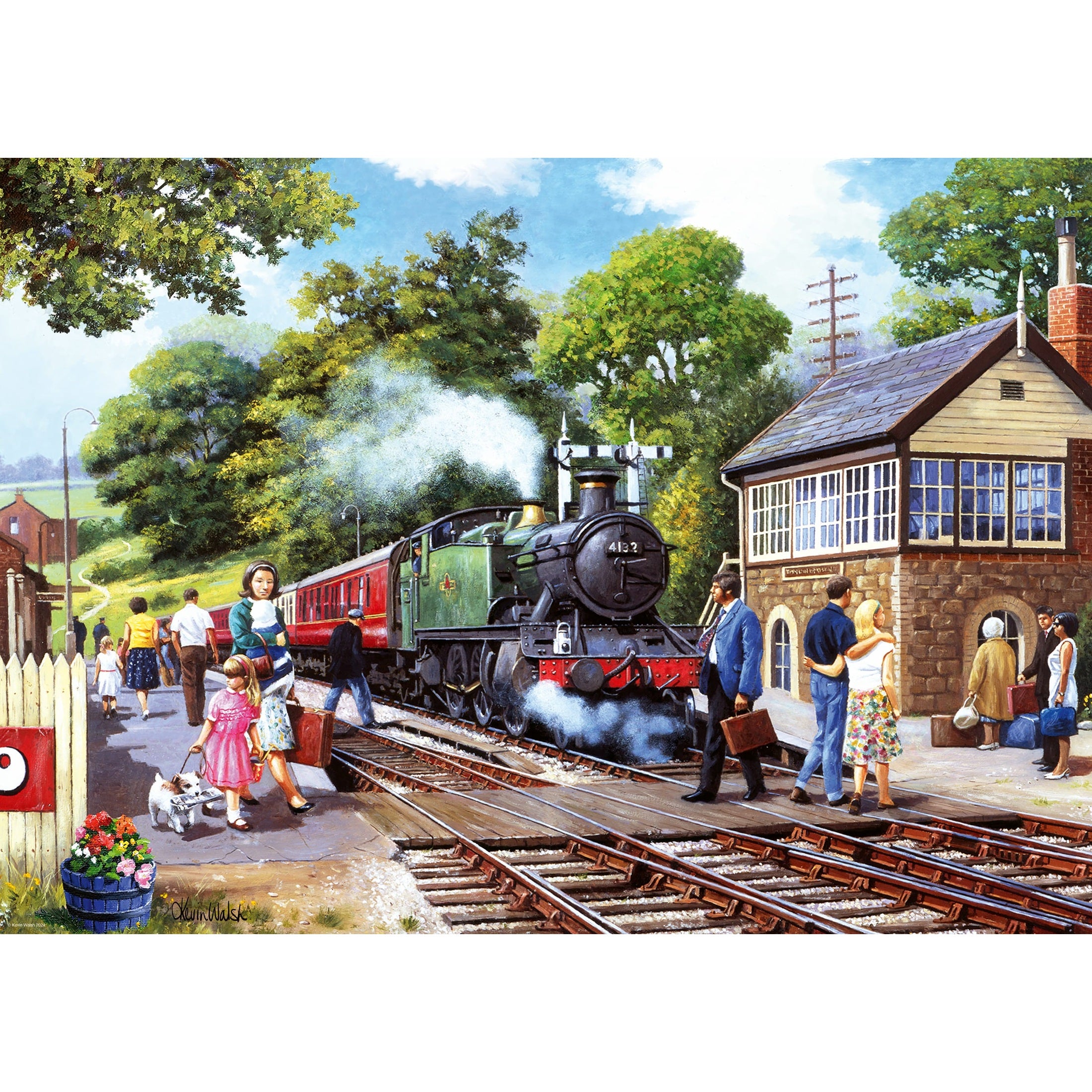 Ravensburger 1000 Piece Jigsaw Puzzle Country Railway Station Vintage Countryside Scene 4005555011798