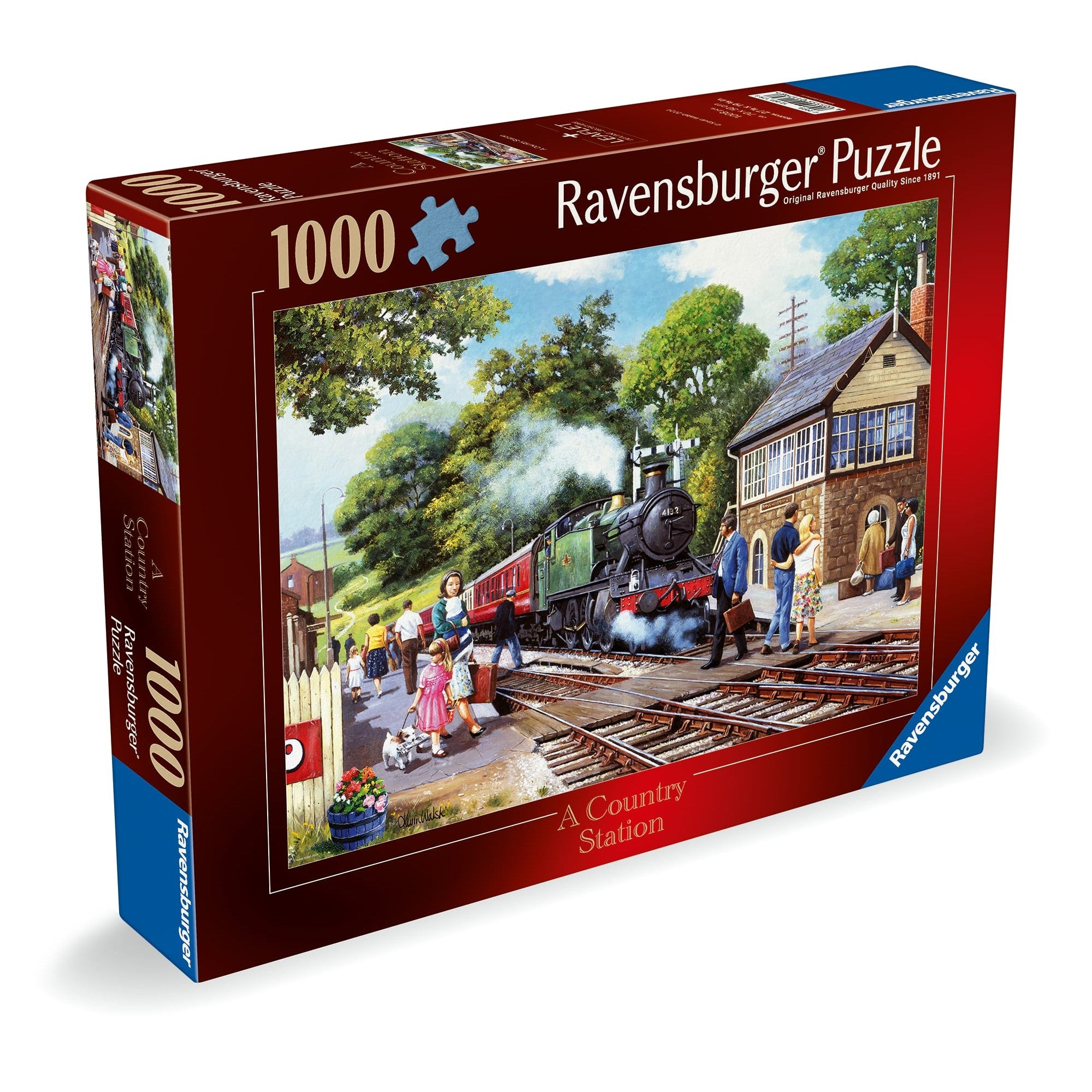 Ravensburger 1000 Piece Jigsaw Puzzle Country Railway Station Vintage Countryside Scene 4005555011798
