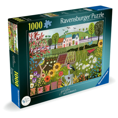 Ravensburger 1000 Piece Jigsaw Puzzle Garden Allotment Scene With Lush Flowers And Tools 4005555011781