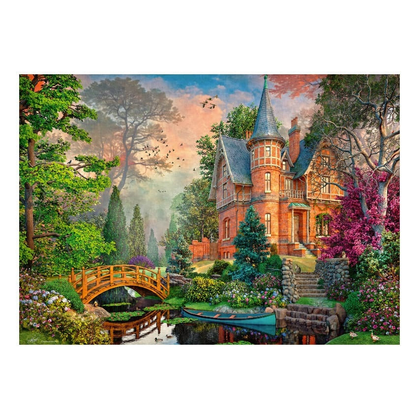 Ravensburger 1000 Piece Jigsaw Puzzle Terracotta Mansion By Dominic Davidson Elegant Countryside Architecture 4005555017172