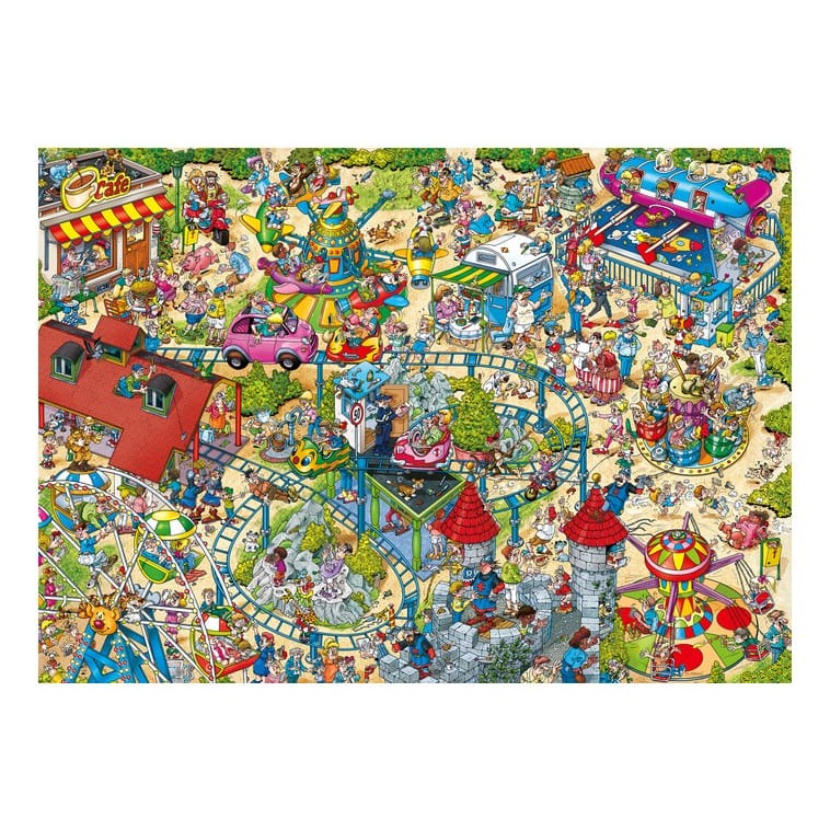 Ravensburger 1000 Piece Jigsaw Puzzle The Amusement Park Holiday Resort No 4 Ray's Comic Series 4005555011651