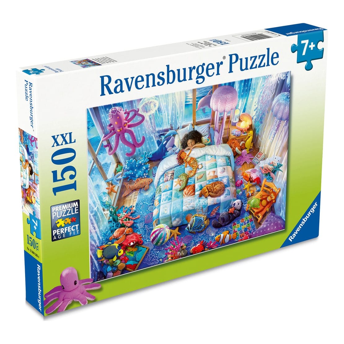 Ravensburger 150 Piece Jigsaw Puzzle Underwater Dreams Ocean Scene With Octopus And Jellyfish For Kids 4005555043034