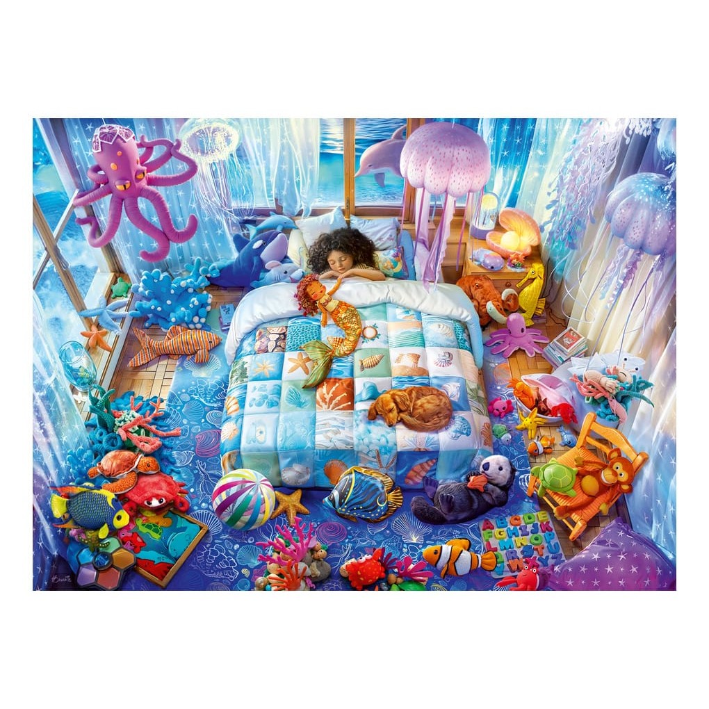 Ravensburger 150 Piece Jigsaw Puzzle Underwater Dreams Ocean Scene With Octopus And Jellyfish For Kids 4005555043034