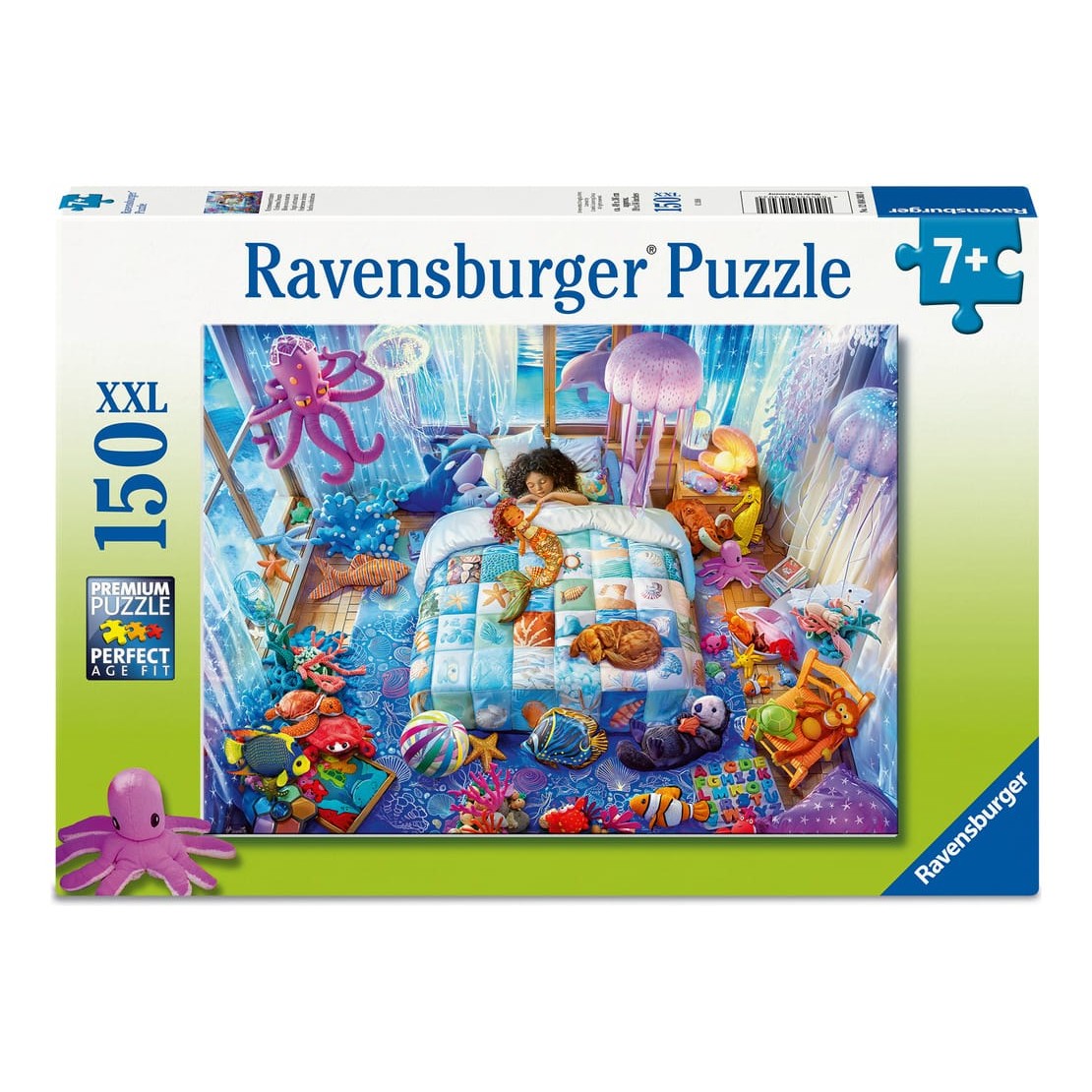 Ravensburger 150 Piece Jigsaw Puzzle Underwater Dreams Ocean Scene With Octopus And Jellyfish For Kids 4005555043034
