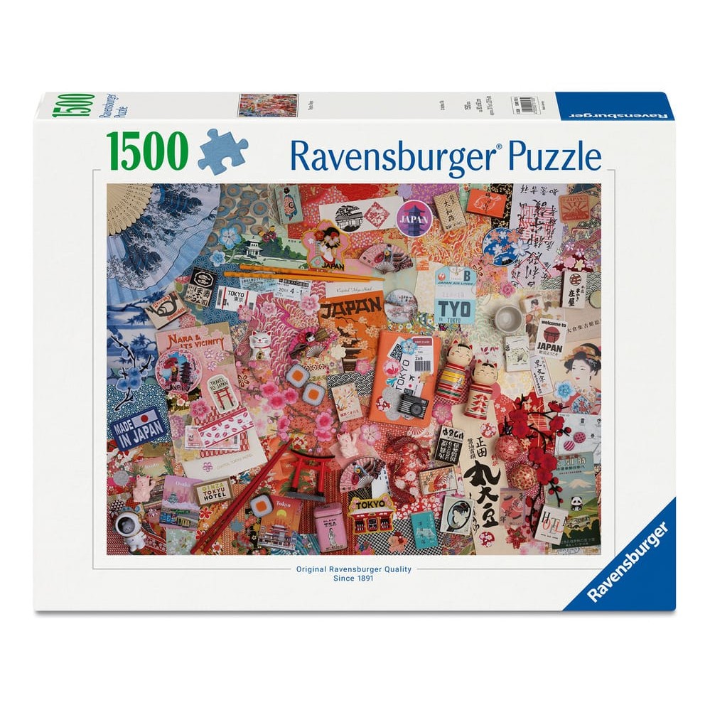 Ravensburger 1500 Piece Jigsaw Puzzle Trip To Tokyo Iconic Landmarks City Scenes 4005555017035
