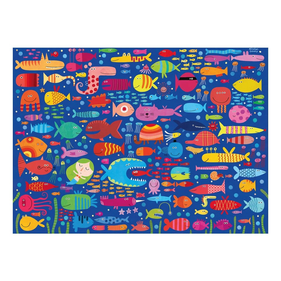 Ravensburger 200 Piece Jigsaw Puzzle Funny Fish Friends Sea Creatures Underwater Scene 4005555043058