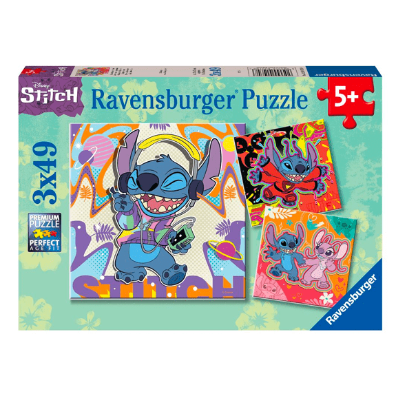 Ravensburger 3x49 Piece Puzzle- Disney Stitch 4005555010708