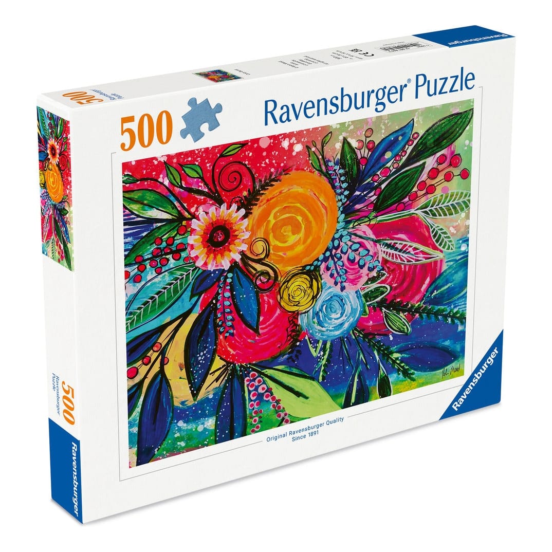 Ravensburger 500 Piece Jigsaw Puzzle Colour Blast by Robin Mead Colourful Bouquet Artwork for Relaxation 4005555018469