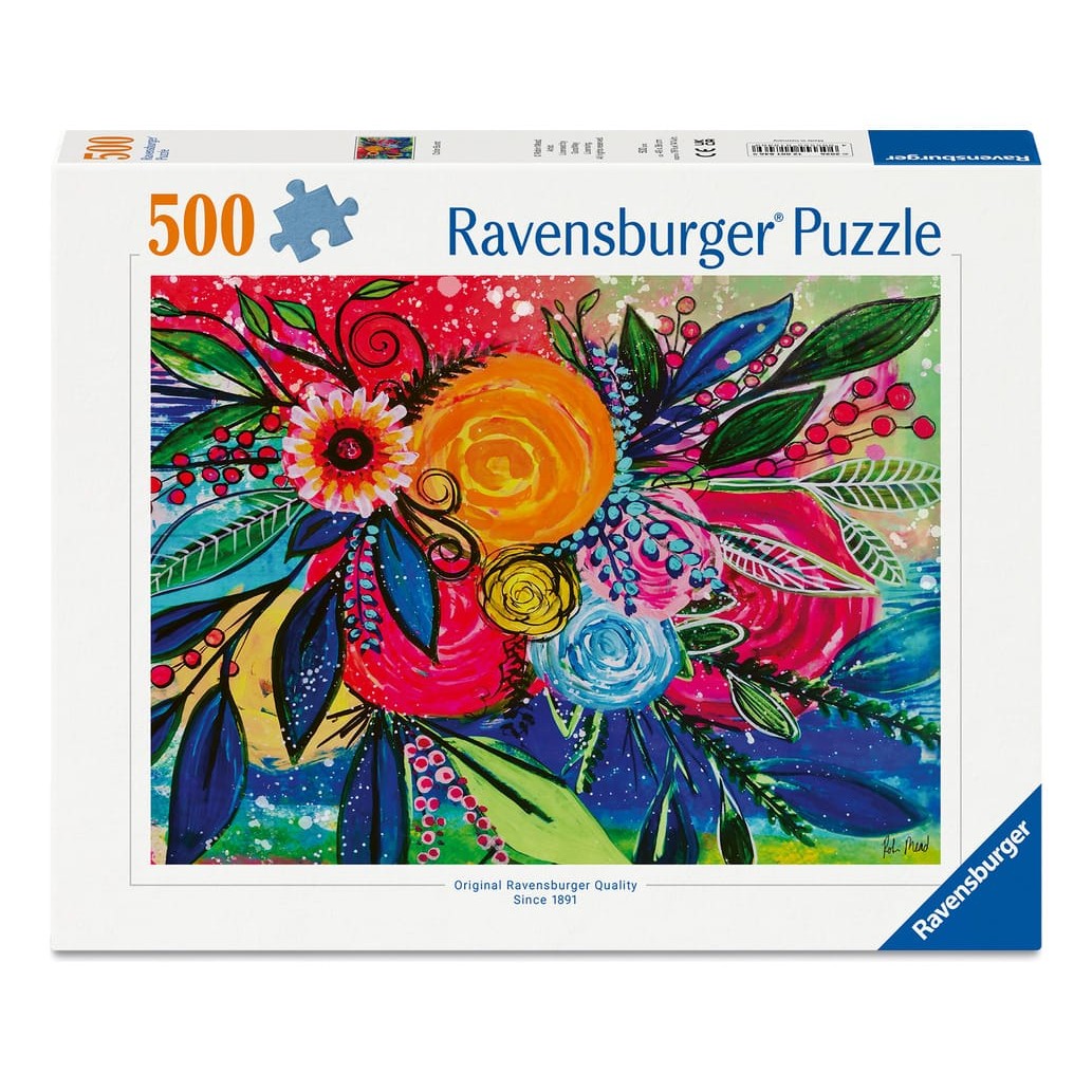 Ravensburger 500 Piece Jigsaw Puzzle Colour Blast by Robin Mead Colourful Bouquet Artwork for Relaxation 4005555018469