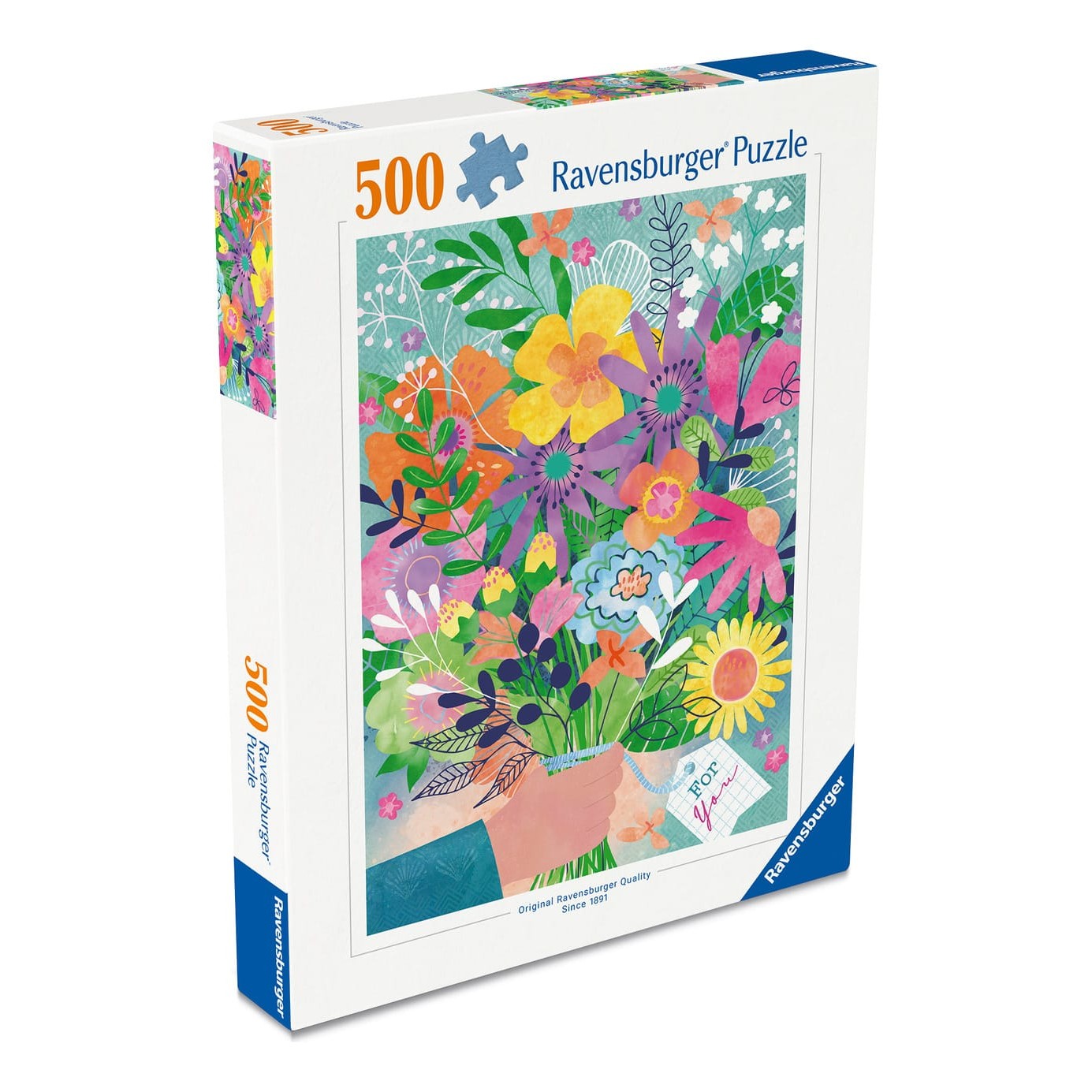 Ravensburger 500 Piece Jigsaw Puzzle Flowers Bouquet For You Floral Garden Colorful Artwork 4005555017950