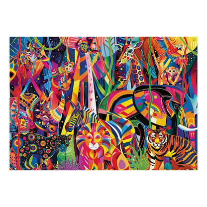 Ravensburger 500 Piece Jigsaw Puzzle Jewelled Jungle Scene Beautifully Coloured Illustration For Relaxation 4005555018391