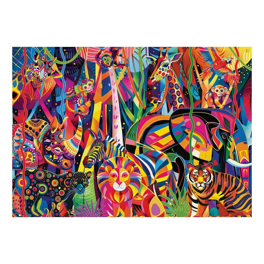 Ravensburger 500 Piece Jigsaw Puzzle Jewelled Jungle Scene Beautifully Coloured Illustration For Relaxation 4005555018391