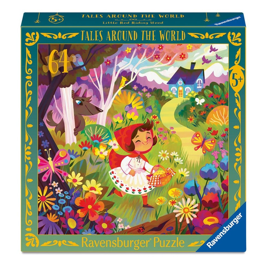 Ravensburger 64 Piece Kids Jigsaw Puzzle Little Red Riding Hood Tales Around the World 4005555042082