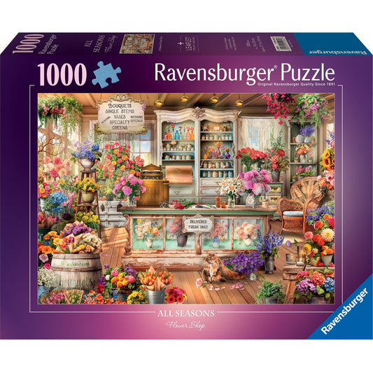 Ravensburger All Seasons Flower Shop 1000pc Jigsaw Puzzle 4005555012627