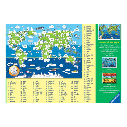 Ravensburger Animals of the World Giant Floor Puzzle 60pc 4005556070725