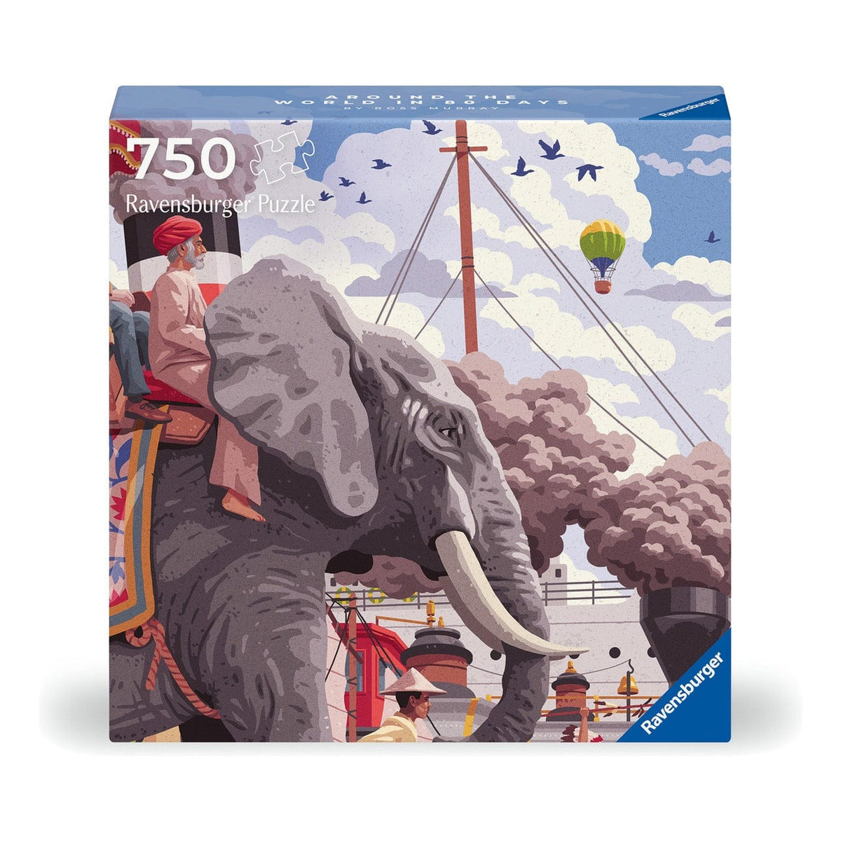 Ravensburger Around The World In 80 Days 750pc Jigsaw Puzzle 4005555012016