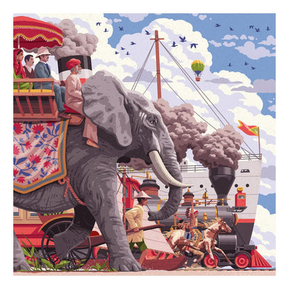 Ravensburger Around The World In 80 Days 750pc Jigsaw Puzzle 4005555012016