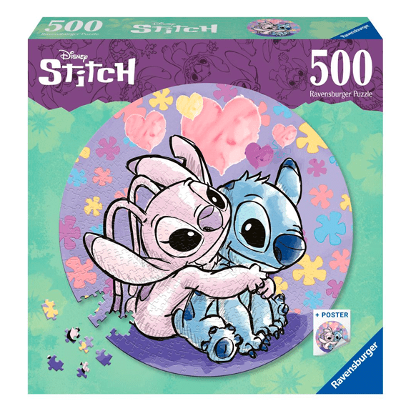 Ravensburger Circular 500 Piece Puzzle - Disney Stitch 4005556175819