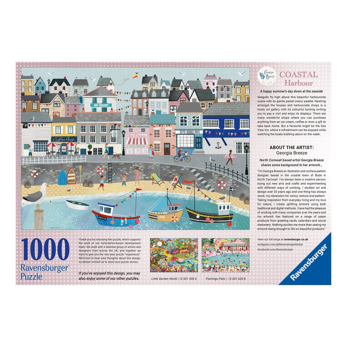 Ravensburger Coastal Harbour 1000pc Jigsaw Puzzle 4005555015246
