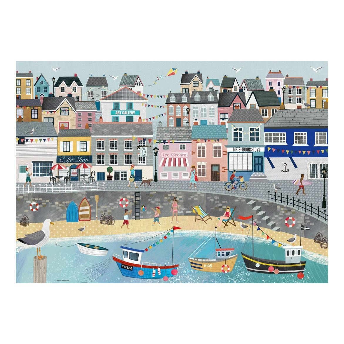 Ravensburger Coastal Harbour 1000pc Jigsaw Puzzle 4005555015246