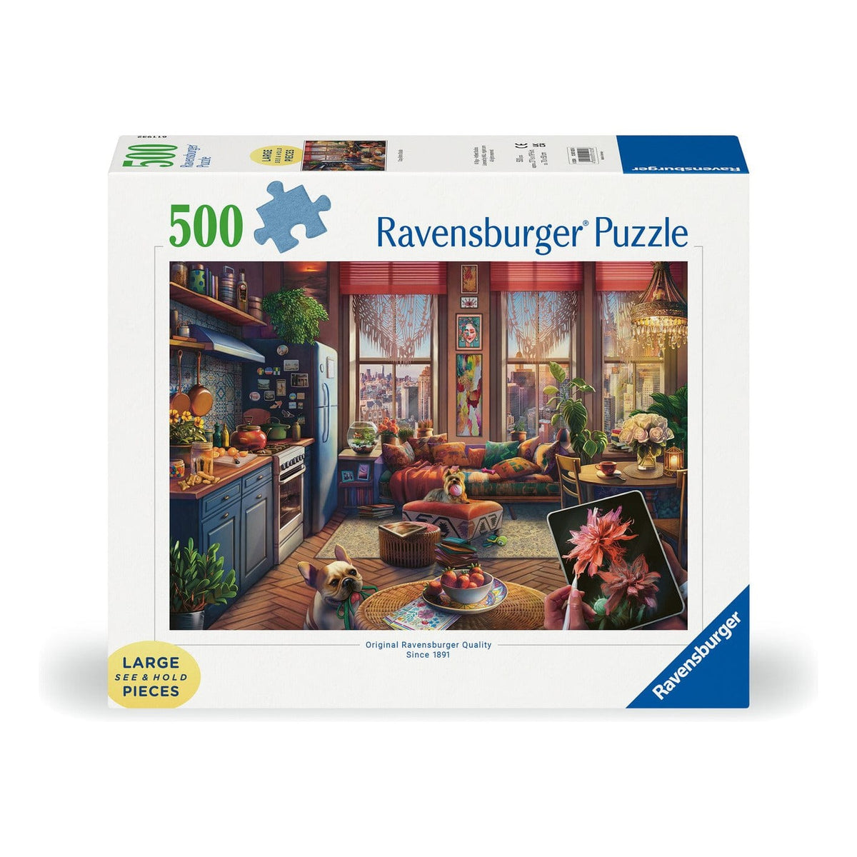 Ravensburger Cozy Boho Studio 500pc Large Format Puzzle