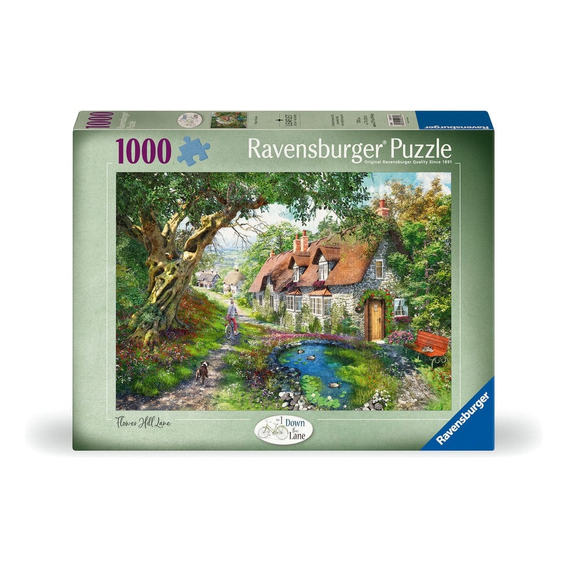 Ravensburger Down the Lane No1 Flower Hill Lane 1000 Piece Jigsaw Puzzle 4005555001317