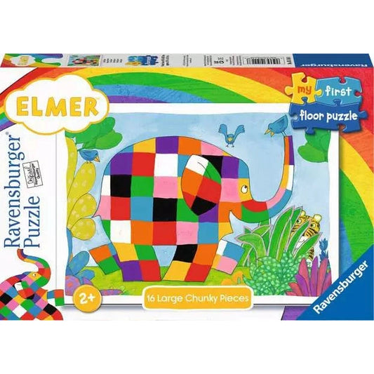 Ravensburger - Elmer the Elephant My First Floor Puzzle - 16 Pieces Puzzle 4005556051168
