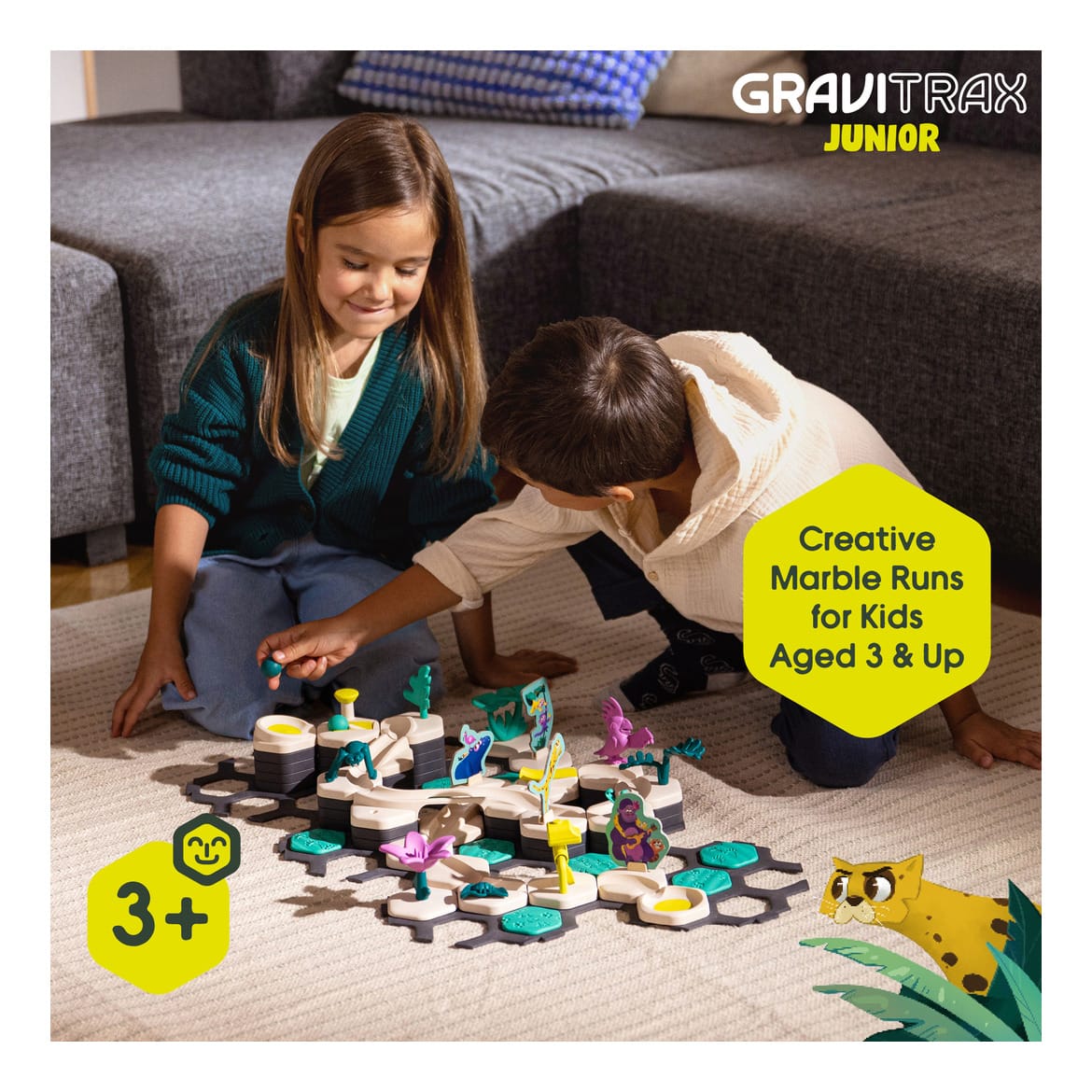 Ravensburger GraviTrax Junior Starter Set Dino Marble Run STEM Building Toy For Ages 6 And Up 4005555200031
