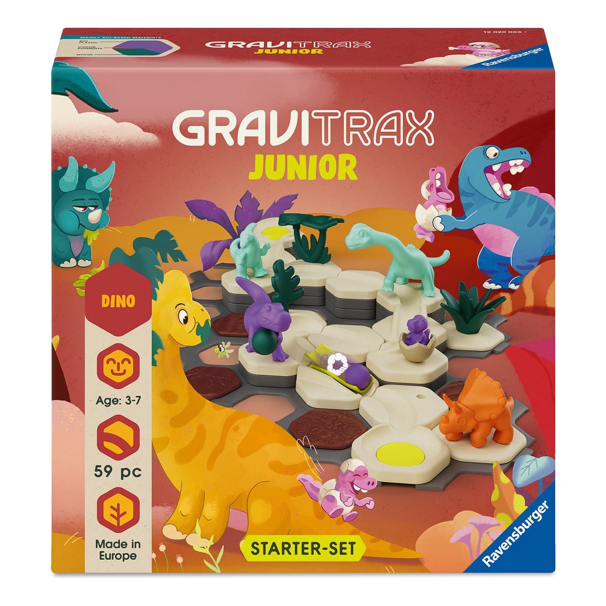 Ravensburger GraviTrax Junior Starter Set Dino Marble Run STEM Building Toy For Ages 6 And Up 4005555200031