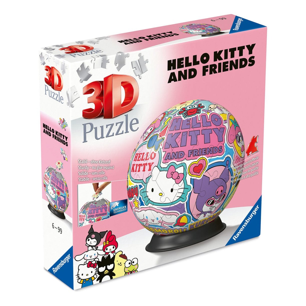 Ravensburger: Hello Kitty 3D Puzzle Ball 72pc Puzzle