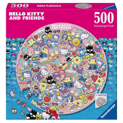 Ravensburger Hello Kitty Circular 500pc Jigsaw Puzzle 4005555013914