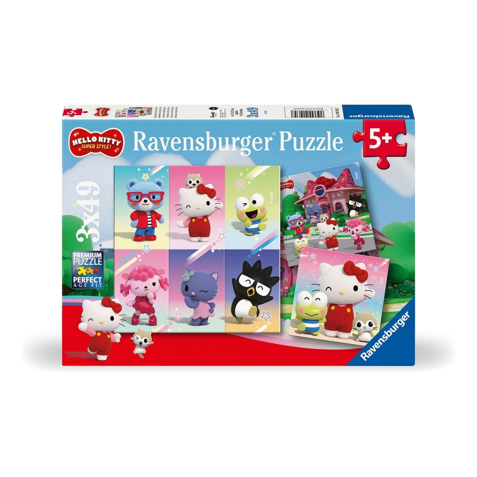 Ravensburger Hello Kitty Super Style 3x49pc Puzzles Set 4005555010357