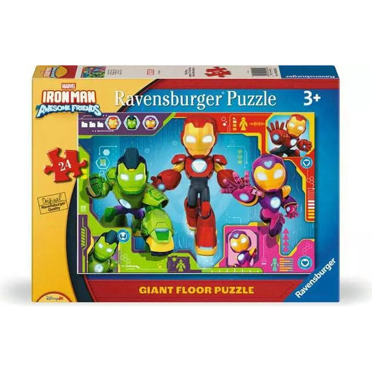 Ravensburger - Iron Man & His Awesome Friends Giant Floor Puzzle, 24pc - 24 Pieces Puzzle 4005555042051