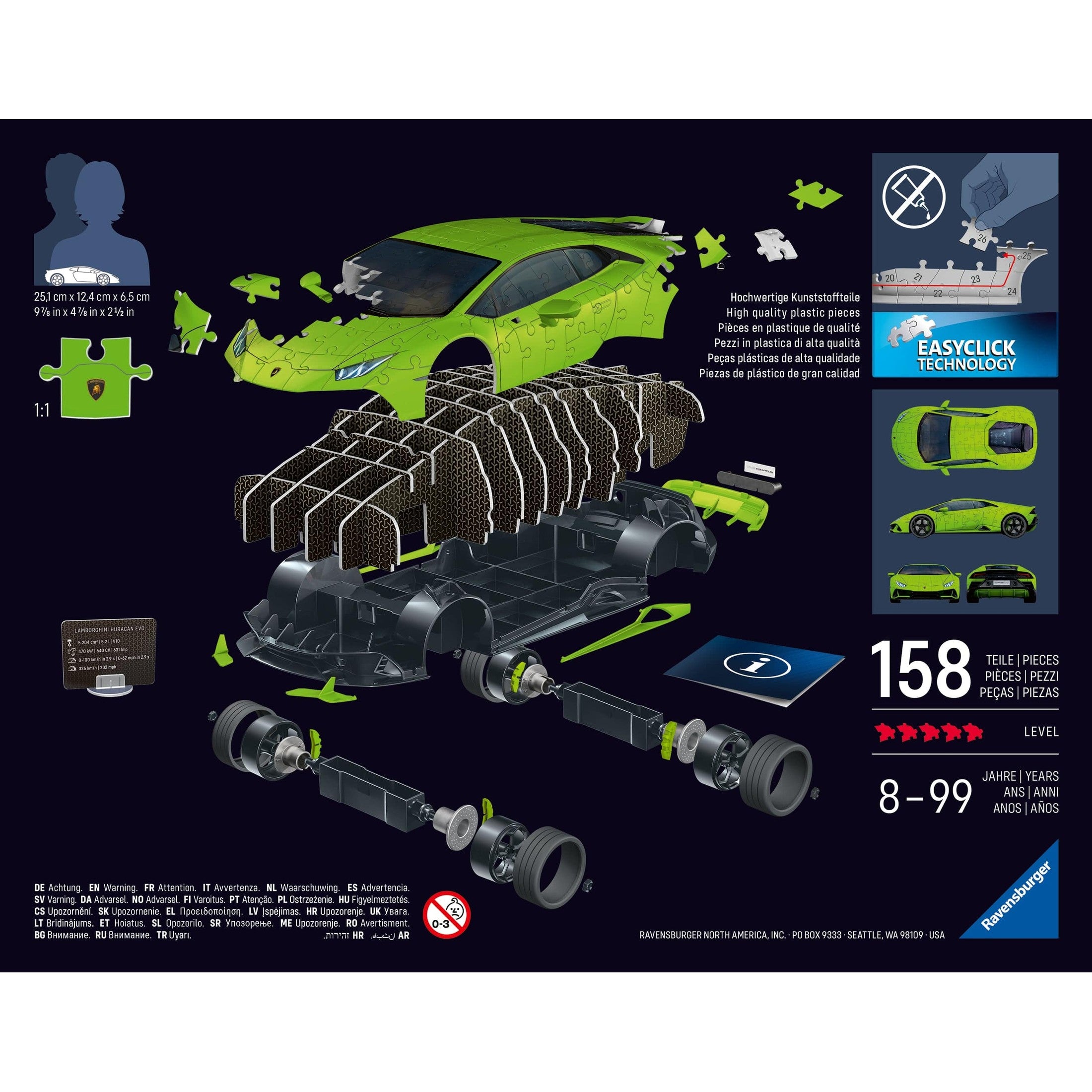 Ravensburger Lamborghini Huracan 108pc Puzzle