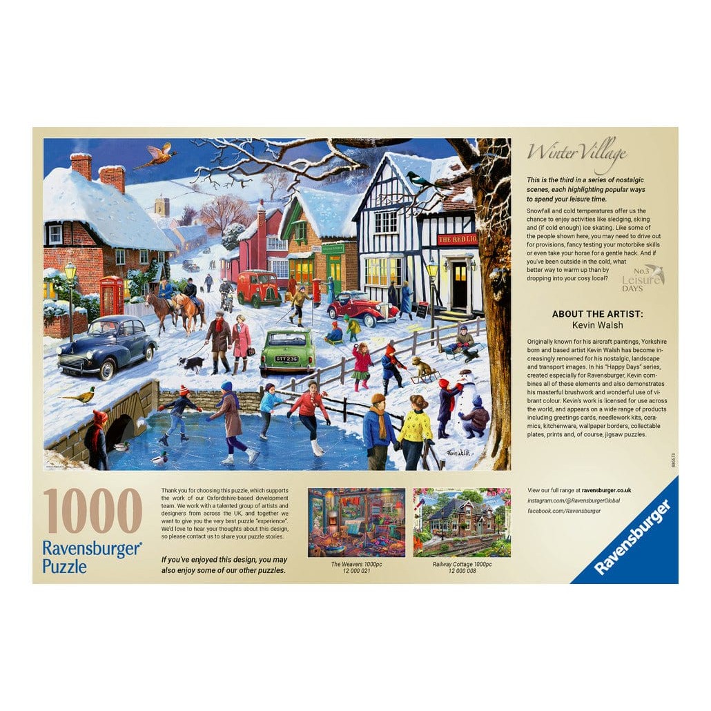 Ravensburger Leisure Day No 3 The Winter Village 1000pc Puzzle