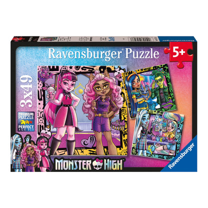 Ravensburger Monster High 3 x 49 Piece Jigsaw Puzzle Set 4005556057238