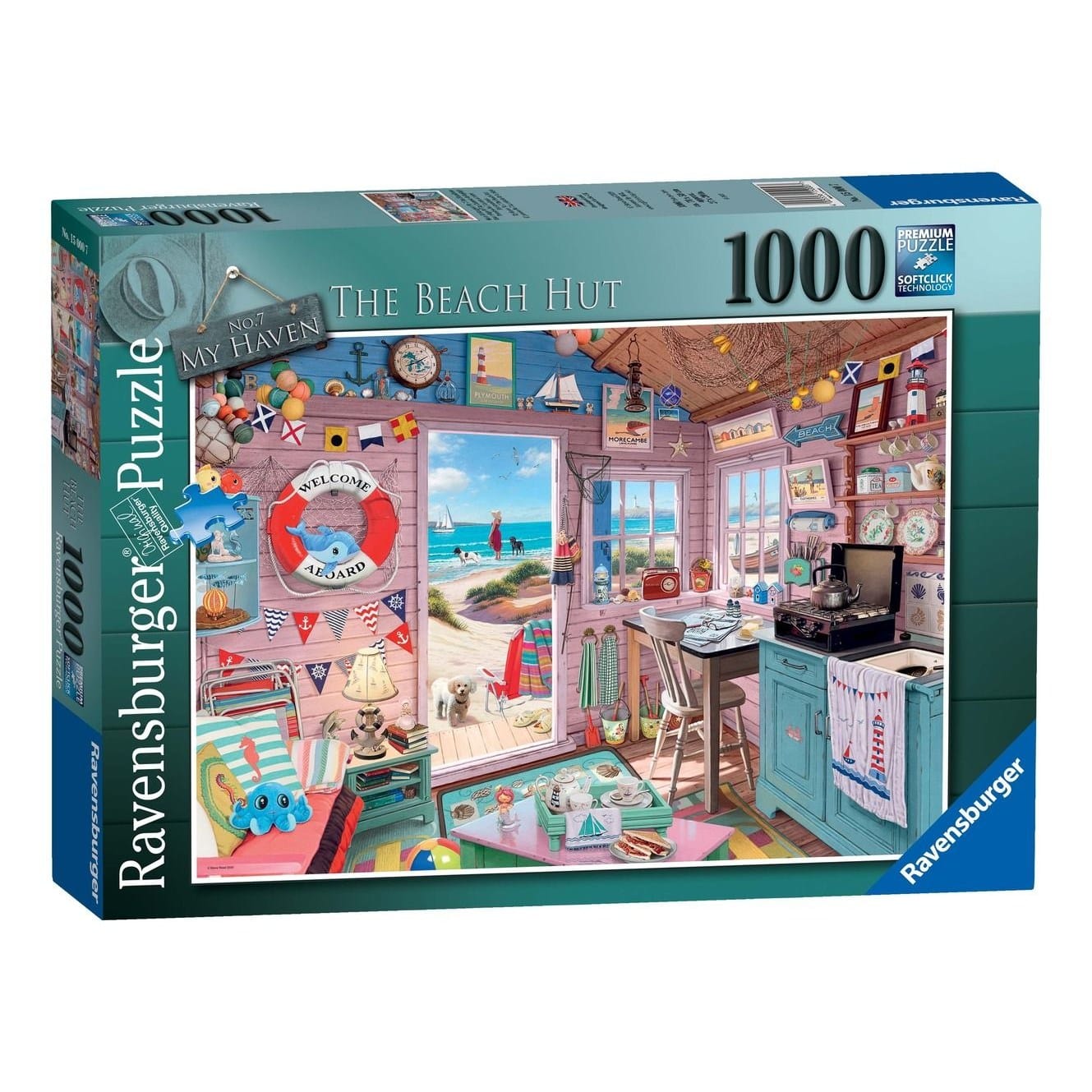 Ravensburger My Haven No 7 The Beach Hut 1000pc Puzzle 4005555000327