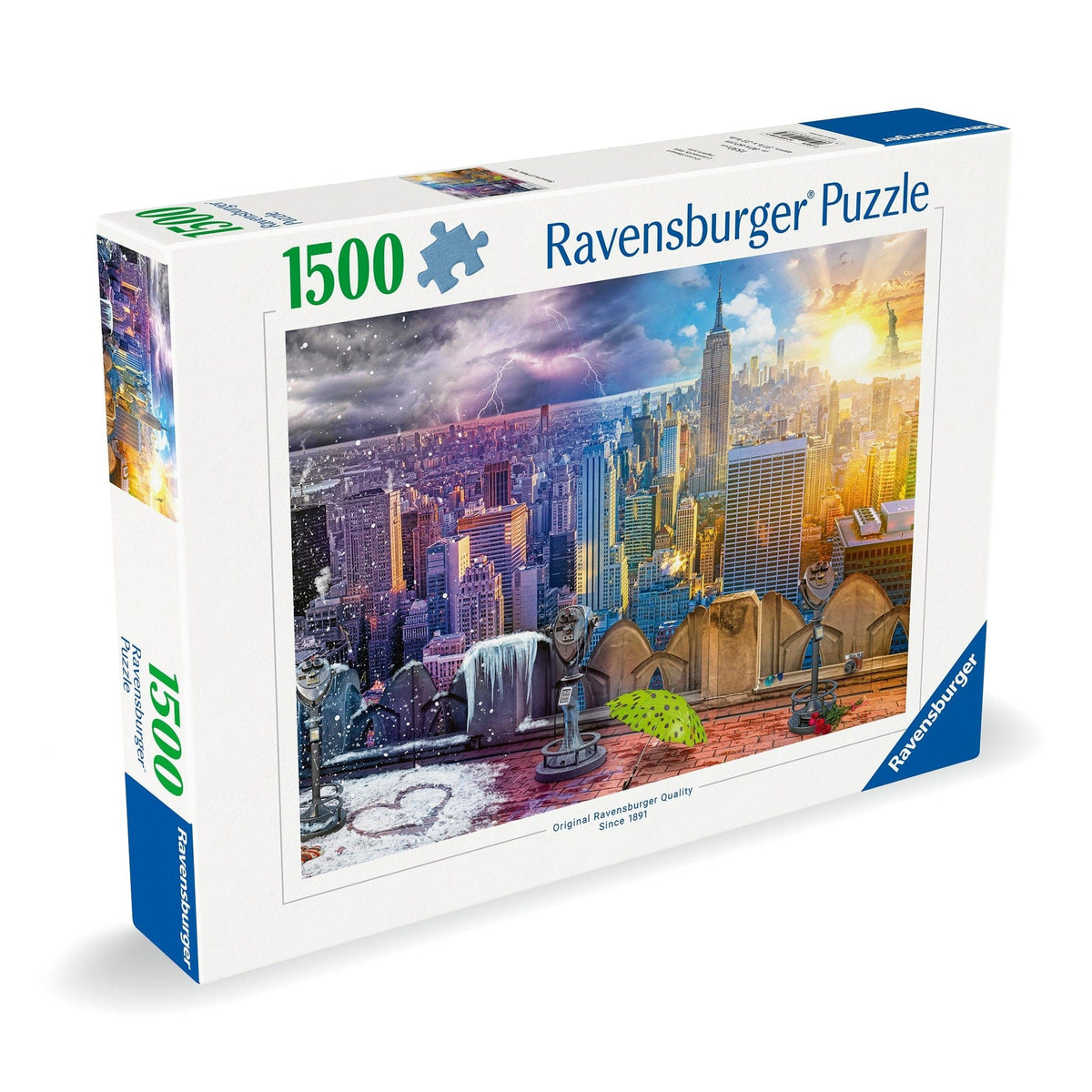Ravensburger New York Summer and Winter 1500 Piece Jigsaw Puzzle 4005555006985