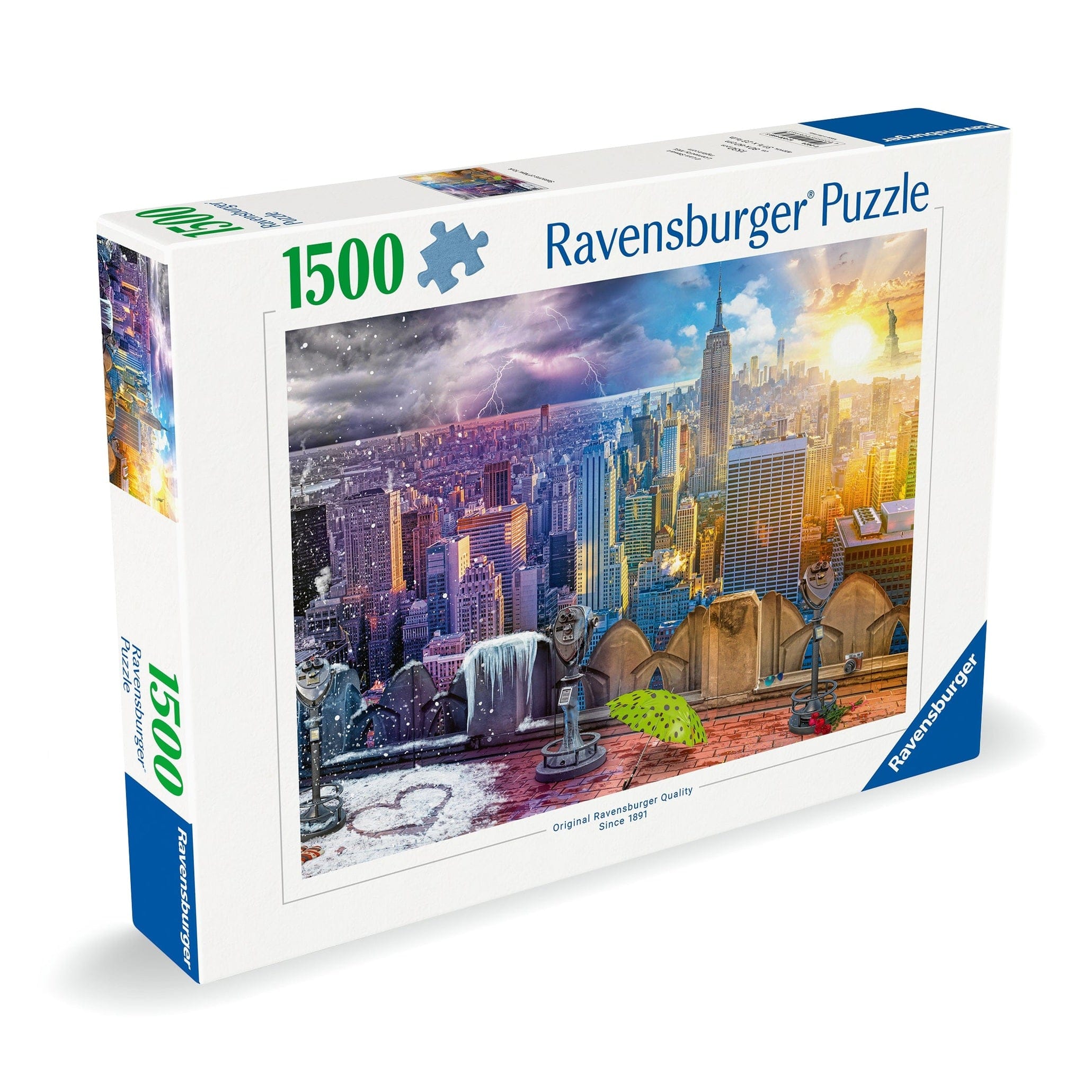 Ravensburger New York Summer and Winter 1500 Piece Jigsaw Puzzle 4005555006985