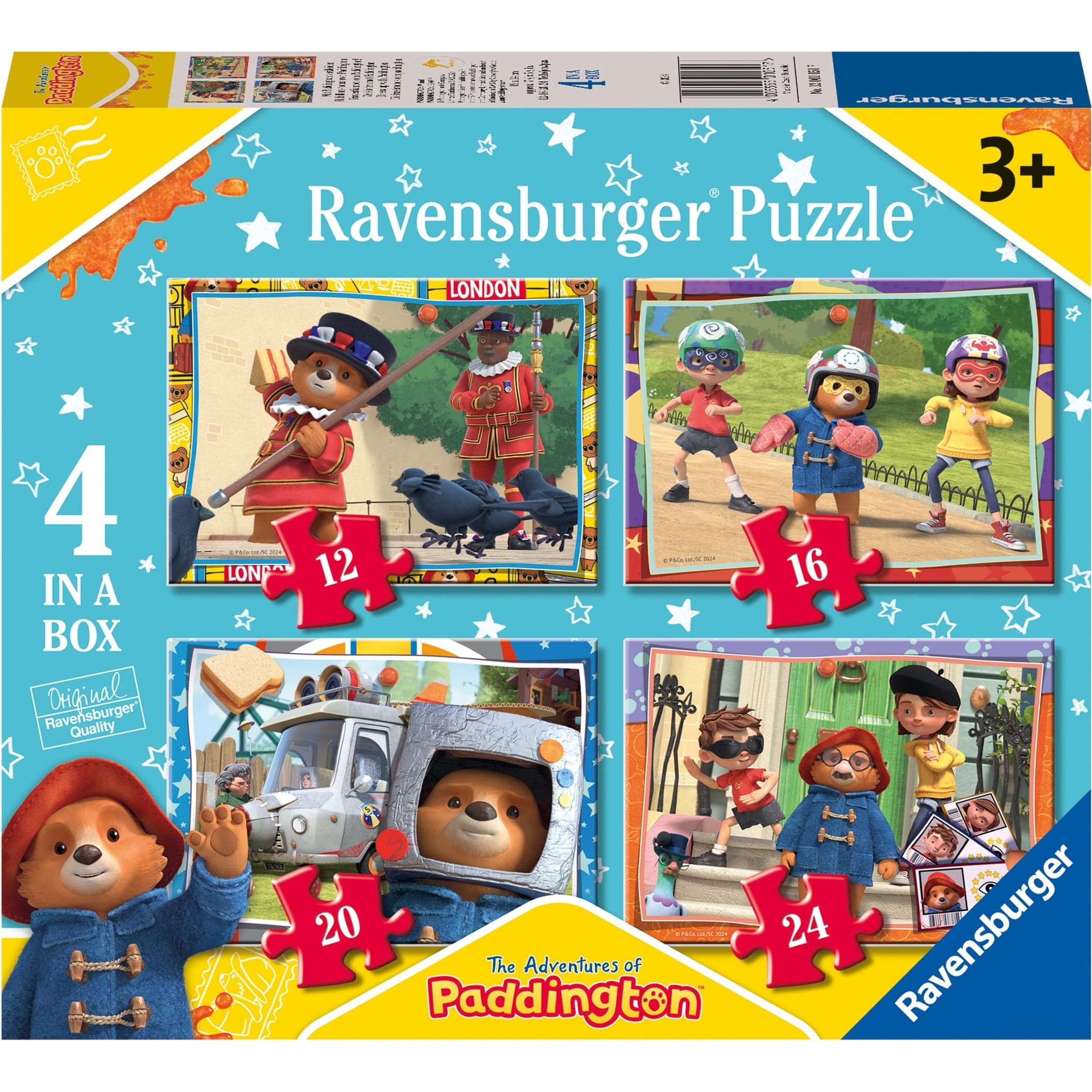 Ravensburger Paddington Bear 4 in a Box Jigsaw Puzzle 4005555010517